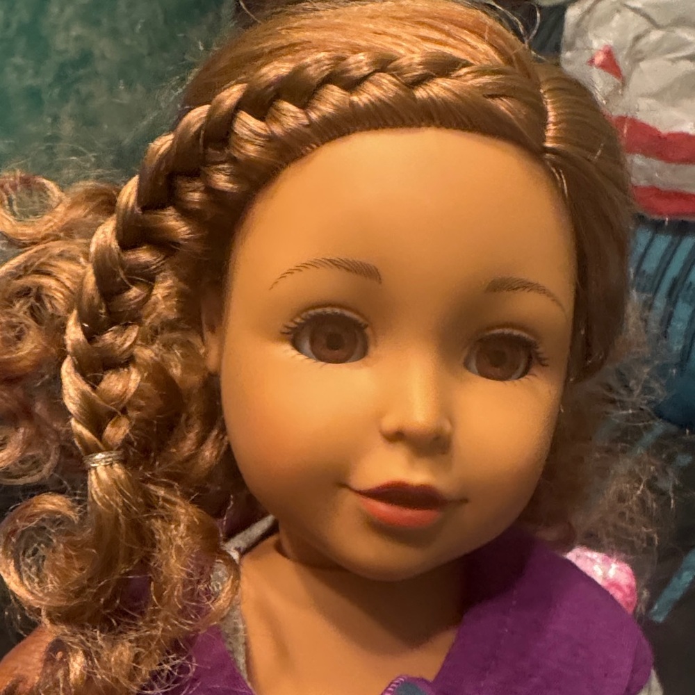 ADORA Doll in Purple and Gray Outfit no box,  comes w/shoes & other accessories